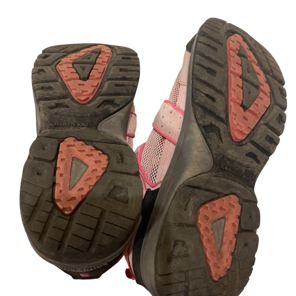 Women's LANDS END Beach Combers Pretty In Pink Hiking Shoes - Picture 5 of 7